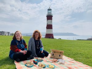 IMG 0437 300x225 - Shared Lives South West family enjoying a picnic in Plymouth on The Hoe