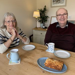 Barbara and Michael web 300x300 - Shared Lives South West Carer Barbara Barnwell with Micheal who she supports at her Somerset family home