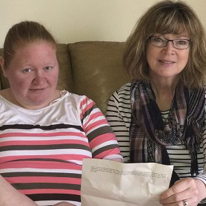 anna web 300x300 - Anna who has moved into her own flat and is supported by SLSW carer Dawn Jago