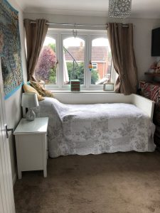 downstairs bedroom 225x300 - Downstairs bedroom of SLSW carers Lynn and Mike