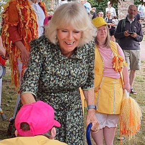 Gareth with Camilla web 300x300 - Gareth gets to meet Prince Charles and Camilla in Torbay