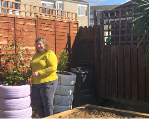 Debs in garden 300x240 - Shared Lives South West Carer Debs