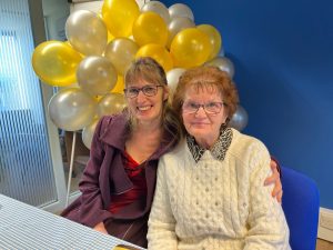 Pat retiring somerset 3 web 300x225 - Retirement tea party celebration for long serving SLSW Carer Pat