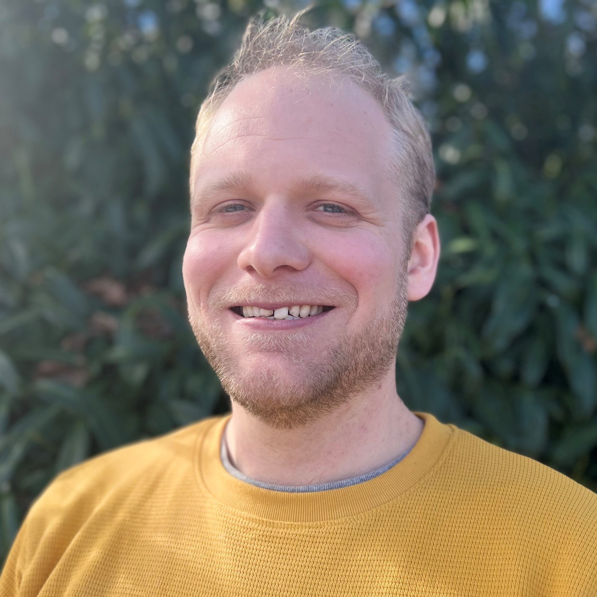 Ed Bunce-Phillips, Shared Lives Team leader, smiling